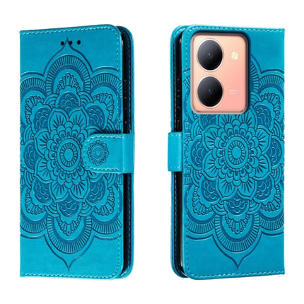 Sun Mandala Embossing Pattern Phone Leather Case, For vivo Y78, For vivo Y100 5G