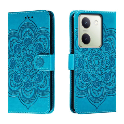 Sun Mandala Embossing Pattern Phone Leather Case, For vivo Y78, For vivo Y100 5G