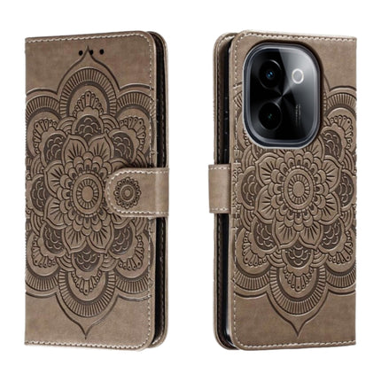 Sun Mandala Embossing Pattern Phone Leather Case, For vivo iQOO 12 Pro, For vivo iQOO 12, For vivo Y200 5G