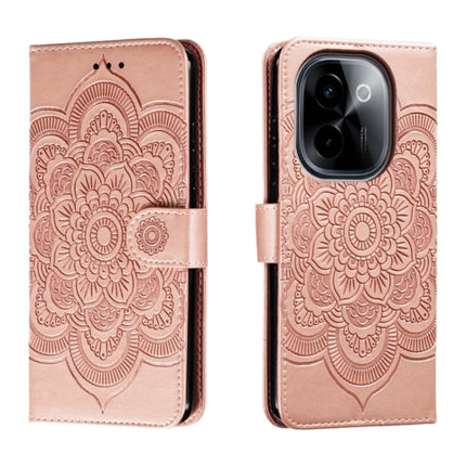 Sun Mandala Embossing Pattern Phone Leather Case, For vivo iQOO 12 Pro, For vivo iQOO 12, For vivo Y200 5G