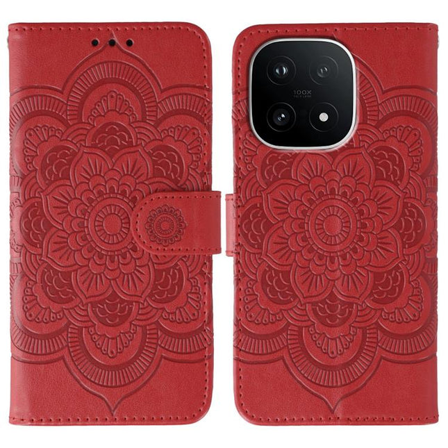 Sun Mandala Embossing Pattern Phone Leather Case, For vivo iQOO 15, For vivo Y500 5G, For vivo Y38