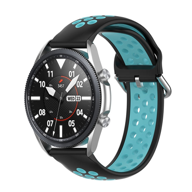 Silicone Sports Two-tone Strap, Size: Free Size 20mm, For Galaxy Watch 3 41mm