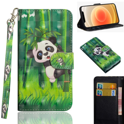 Funda de piel sintética y TPU con tapa horizontal con diseño de pintura 3D, ranuras para tarjetas y billetera, para iPhone 12 mini, iPhone 12/12 Pro, iPhone 12 Pro Max