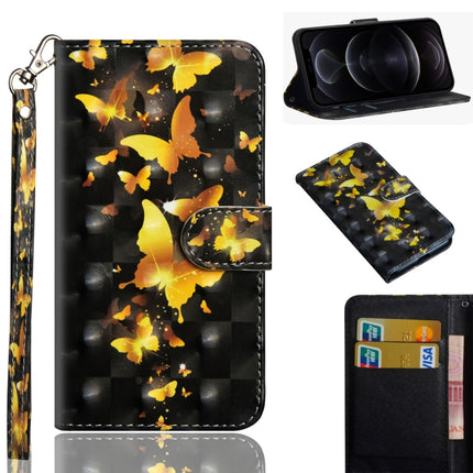 Funda de piel sintética y TPU con tapa horizontal con diseño de pintura 3D, ranuras para tarjetas y billetera, para iPhone 12 mini, iPhone 12/12 Pro, iPhone 12 Pro Max