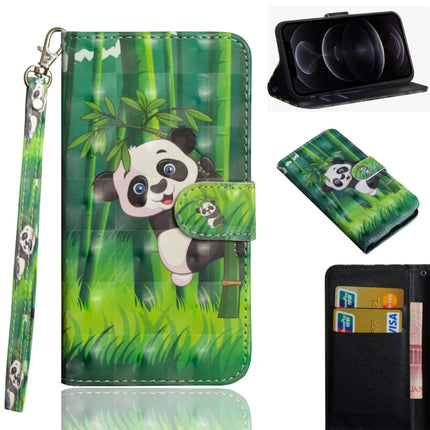Funda de piel sintética y TPU con tapa horizontal con diseño de pintura 3D, ranuras para tarjetas y billetera, para iPhone 12 mini, iPhone 12/12 Pro, iPhone 12 Pro Max