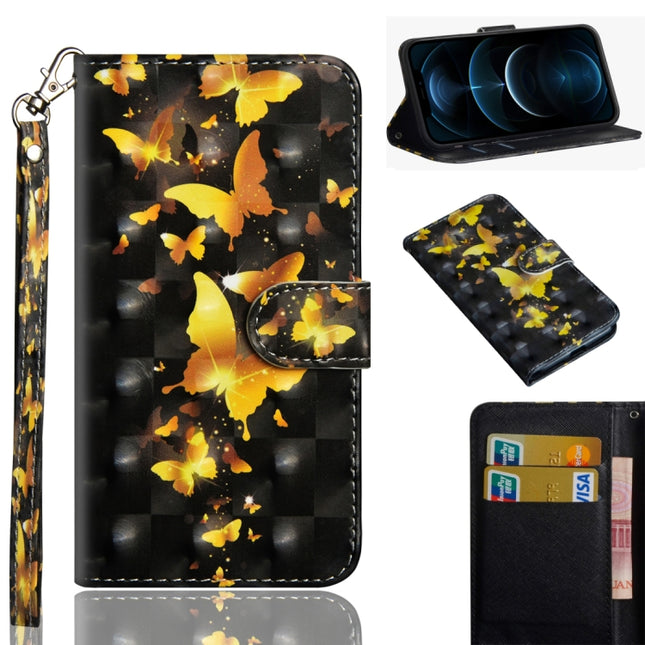 3D Painting Pattern Horizontal Flip TPU + PU Leather Case with Holder & Card Slots & Wallet, For iPhone 12 Pro Max, For Xiaomi Redmi 9