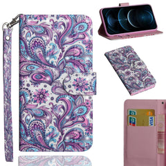 3D Painting Pattern Horizontal Flip TPU + PU Leather Case with Holder & Card Slots & Wallet, For iPhone 12 mini, For iPhone 12 / 12 Pro, For iPhone 12 Pro Max