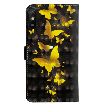3D Painting Pattern Horizontal Flip TPU + PU Leather Case with Holder & Card Slots & Wallet, For Xiaomi Redmi 9A, For Xiaomi Redmi 9C