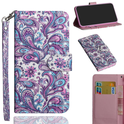 3D Painting Pattern Horizontal Flip TPU + PU Leather Case with Holder & Card Slots & Wallet