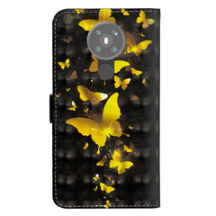 3D Painting Pattern Horizontal Flip TPU + PU Leather Case with Holder & Card Slots & Wallet, For Nokia 5.3, For Samsung Galaxy Note 20