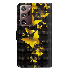 3D Painting Pattern Horizontal Flip TPU + PU Leather Case with Holder & Card Slots & Wallet, For Samsung Galaxy Note 20 Ultra