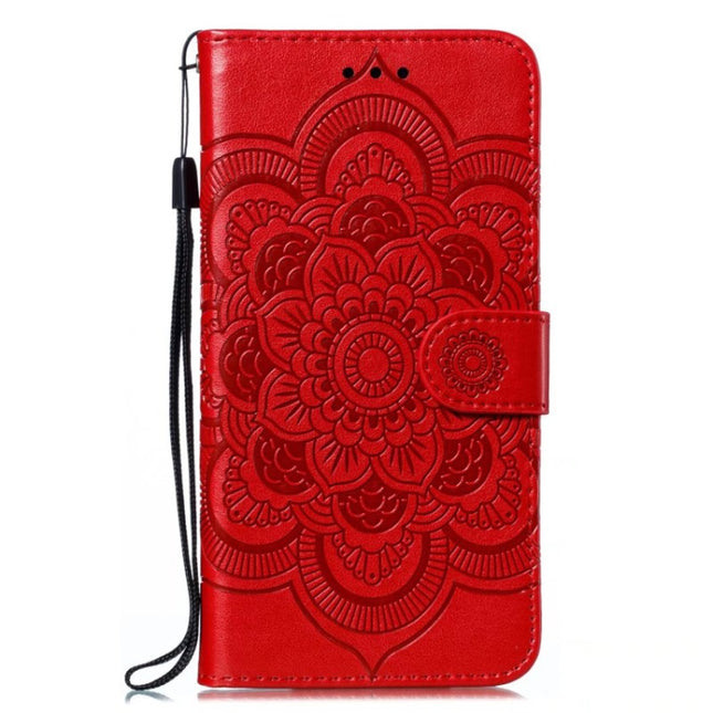 Sun Mandala Embossing Pattern Phone Leather Case, For Huawei Enjoy 70 Pro, For Huawei Enjoy 70, For Huawei Nova 12 Pro