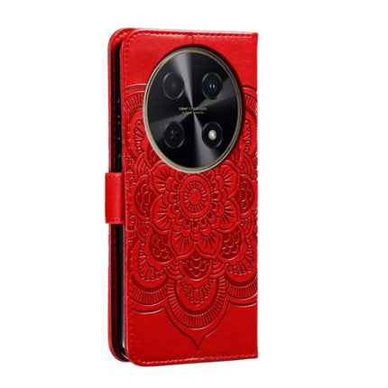 Sun Mandala Embossing Pattern Phone Leather Case, For Huawei Enjoy 70 Pro, For Huawei Enjoy 70, For Huawei Nova 12 Pro