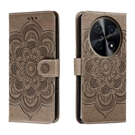 Sun Mandala Embossing Pattern Phone Leather Case, For Huawei Enjoy 70 Pro, For Huawei Enjoy 70, For Huawei Nova 12 Pro