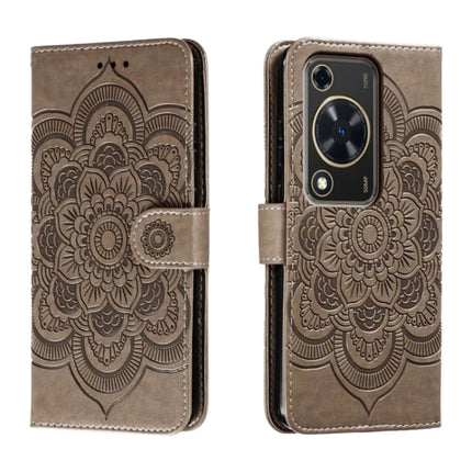 Sun Mandala Embossing Pattern Phone Leather Case, For Huawei Enjoy 70 Pro, For Huawei Enjoy 70, For Huawei Nova 12 Pro