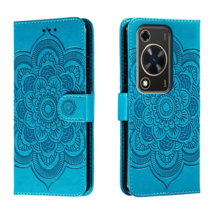 Sun Mandala Embossing Pattern Phone Leather Case, For Huawei Enjoy 70 Pro, For Huawei Enjoy 70, For Huawei Nova 12 Pro
