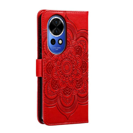 Sun Mandala Embossing Pattern Phone Leather Case, For Huawei Nova 12