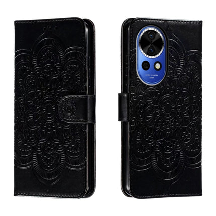 Sun Mandala Embossing Pattern Phone Leather Case, For Huawei Nova 12