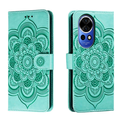 Sun Mandala Embossing Pattern Phone Leather Case, For Huawei Nova 12