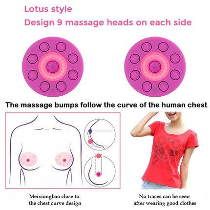 Bluetooth  Breast Massager with Anti-sagging And Remote Control