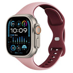 For Apple Watch Ultra 49mm / Pink Wine Red