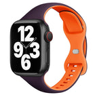 For Apple Watch Series 4 40mm / Dark Purple Orange