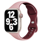 For Apple Watch Series 3 42mm / Pink Wine Red