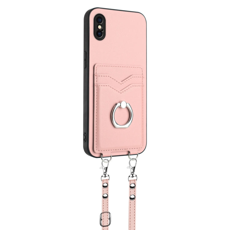 R20 Crossbody Rope Ring Card Holder Phone Case