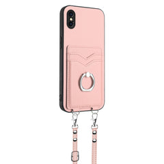 R20 Crossbody Rope Ring Card Holder Phone Case