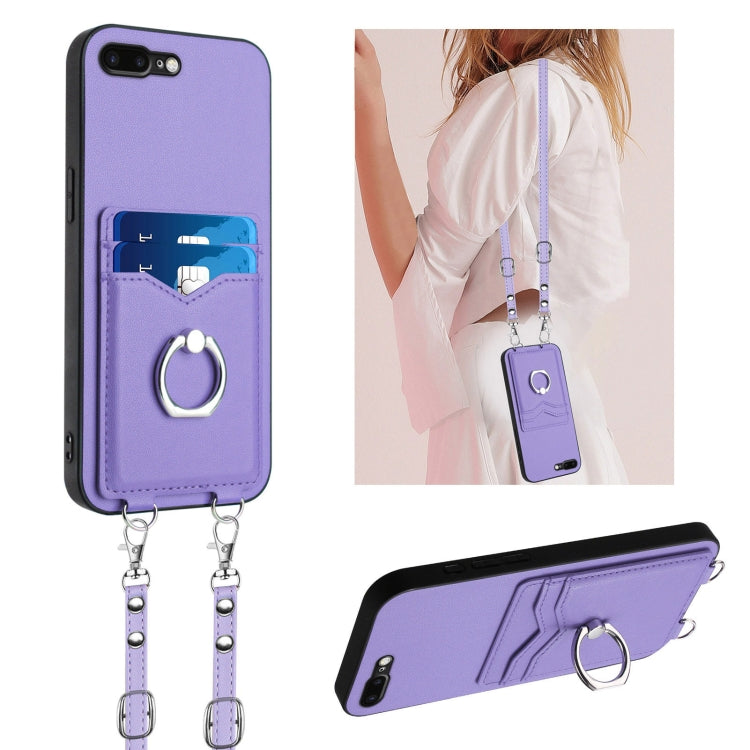 R20 Crossbody Rope Ring Card Holder Phone Case