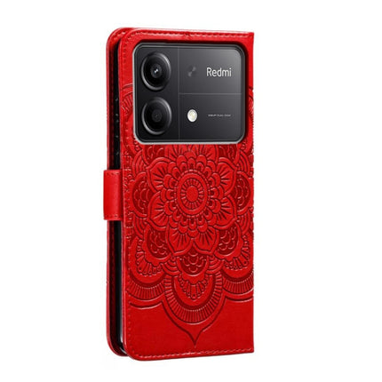 Sun Mandala Embossing Pattern Phone Leather Case, For Xiaomi Redmi Note 13R Pro, For Xiaomi Redmi K70