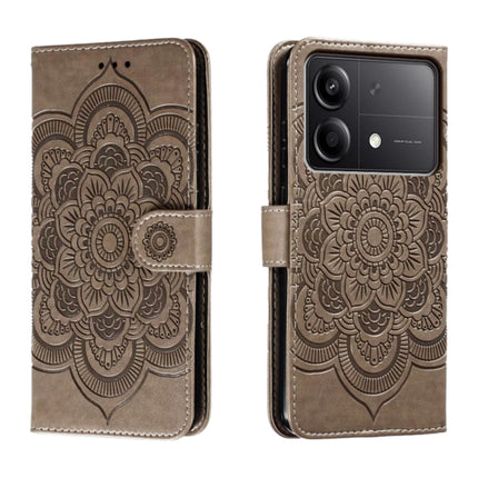Sun Mandala Embossing Pattern Phone Leather Case, For Xiaomi Redmi Note 13R Pro, For Xiaomi Redmi K70