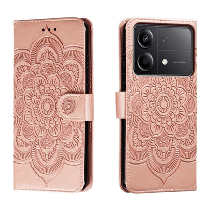 Sun Mandala Embossing Pattern Phone Leather Case, For Xiaomi Redmi Note 13R Pro, For Xiaomi Redmi K70