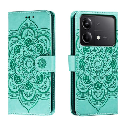 Sun Mandala Embossing Pattern Phone Leather Case, For Xiaomi Redmi Note 13R Pro, For Xiaomi Redmi K70