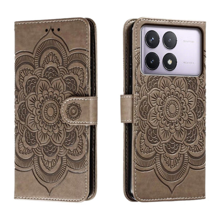 Sun Mandala Embossing Pattern Phone Leather Case, For Xiaomi Redmi Note 13R Pro, For Xiaomi Redmi K70