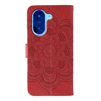 Sun Mandala Embossing Pattern Phone Leather Case, For Redmi A5 4G 171.7mm / Poco C71 4G, For Redmi Note 14 4G 164.84mm, For Redmi Note 14 Pro 4G / 5G / Note 14 Pro+