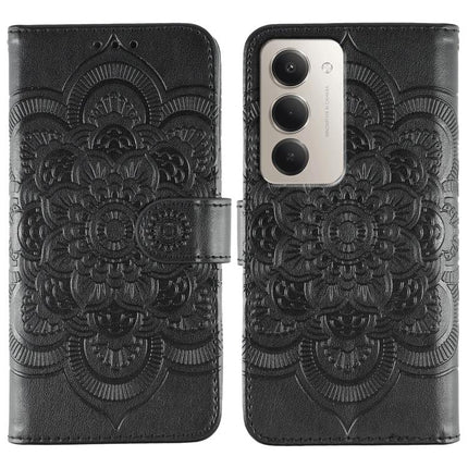 Sun Mandala Embossing Pattern Phone Leather Case, For Redmi 15C 5G / 4G EU 173mm, For Redmi 15 5G Global / 15 4G SEA, For Redmi 15 5G / 4G EU 171mm