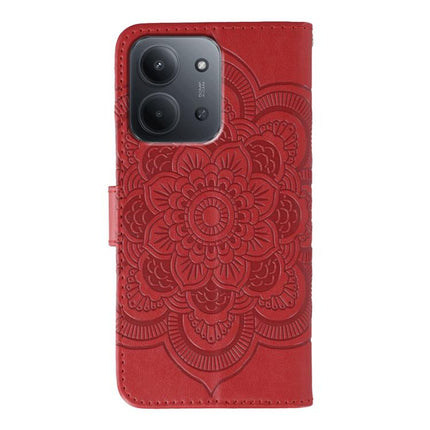 Sun Mandala Embossing Pattern Phone Leather Case, For Redmi 15C 5G / 4G EU 173mm, For Redmi 15 5G Global / 15 4G SEA, For Redmi 15 5G / 4G EU 171mm