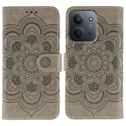 Sun Mandala Embossing Pattern Phone Leather Case, For Redmi 15C 5G / 4G EU 173mm, For Redmi 15 5G Global / 15 4G SEA, For Redmi 15 5G / 4G EU 171mm