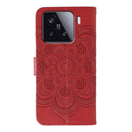 Sun Mandala Embossing Pattern Phone Leather Case, For Xiaomi 15, For Xiaomi 14T Pro, For Xiaomi 14T