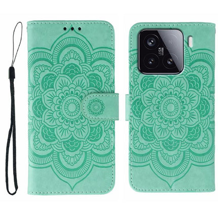 Sun Mandala Embossing Pattern Phone Leather Case, For Xiaomi 15, For Xiaomi 14T Pro, For Xiaomi 14T