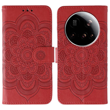 Sun Mandala Embossing Pattern Phone Leather Case, For Xiaomi 15 Ultra, For Xiaomi Poco X7 Pro, For Xiaomi 15 Pro
