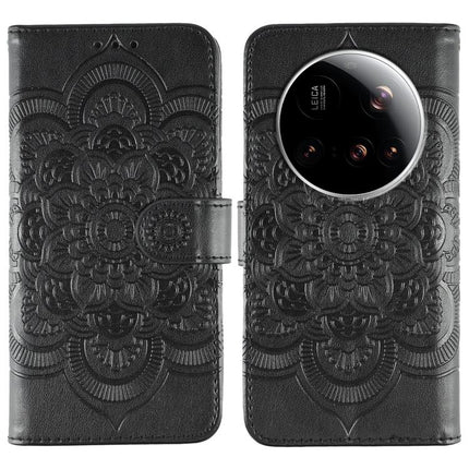 Sun Mandala Embossing Pattern Phone Leather Case, For Xiaomi 15 Ultra, For Xiaomi Poco X7 Pro, For Xiaomi 15 Pro