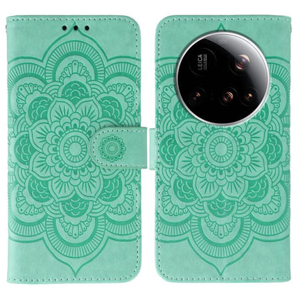 Sun Mandala Embossing Pattern Phone Leather Case, For Xiaomi 15 Ultra, For Xiaomi Poco X7 Pro, For Xiaomi 15 Pro