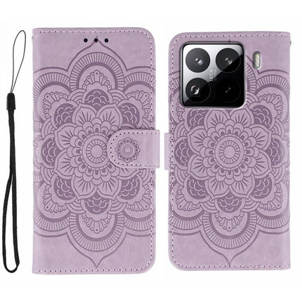 Sun Mandala Embossing Pattern Phone Leather Case, For Xiaomi 15 Ultra, For Xiaomi Poco X7 Pro, For Xiaomi 15 Pro