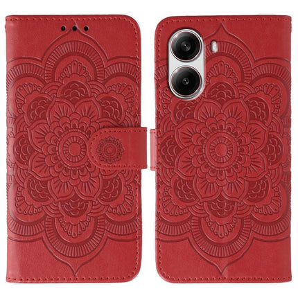 Sun Mandala Embossing Pattern Phone Leather Case, For Xiaomi 15 Ultra, For Xiaomi Poco X7 Pro, For Xiaomi 15 Pro