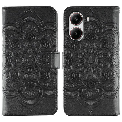 Sun Mandala Embossing Pattern Phone Leather Case, For Xiaomi 15 Ultra, For Xiaomi Poco X7 Pro, For Xiaomi 15 Pro