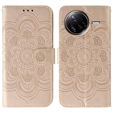 Sun Mandala Embossing Pattern Phone Leather Case, For Xiaomi 15T 5G, For Xiaomi Poco F7 Ultra / Redmi K80 Pro, For Xiaomi Poco F7 Pro / Redmi K80