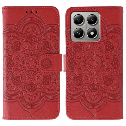 Sun Mandala Embossing Pattern Phone Leather Case, For Xiaomi 15, For Xiaomi 14T Pro, For Xiaomi 14T