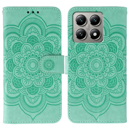 Sun Mandala Embossing Pattern Phone Leather Case, For Xiaomi 15, For Xiaomi 14T Pro, For Xiaomi 14T